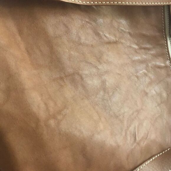 Antonio Cristano Italy tan leather nap sack backpack - Picture 6 of 7